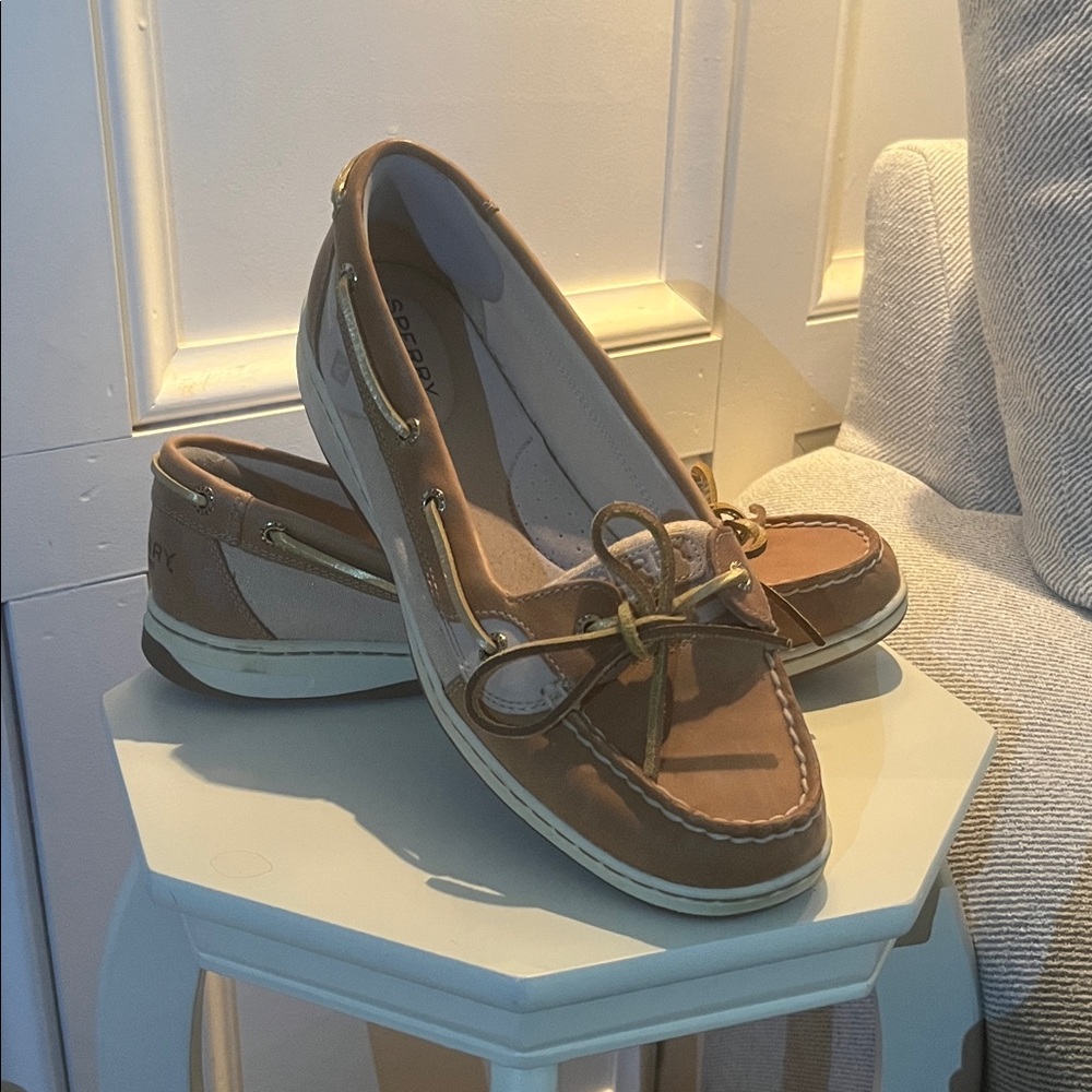 Sperry Women's Size 10 Topsider Brown Boat Shoes
